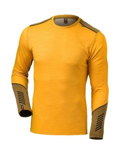 Couche de base à col rond LIFA® Merino poids moyen Helly Hansen pour homme - Jaune