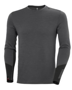 Helly Hansen Men's Lifa Merino Midweight Crew - Thunder Grey