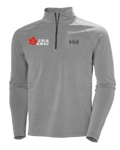 Helly Hansen Men's Tyri Knit 1/2 Zip Fjord til Fjell - Ebony Melange (Grey)