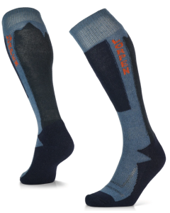 Lorpen Midweight Wool Ski Socks - Unisex - Two Pack - Blue/Black