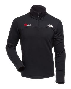 Chandail TNF en molleton Cedar Trail Grid avec fermoir ¼ pour hommes - Noir