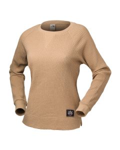 Chandail en tricot gaufré Chabot Crew TNF pour femmes - Beurre D’amande