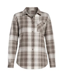 North Face Women's Mountain Falls Flannel L/S - Smokey Brown Routesetter Plaid