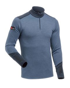 HH Men's Lifa Merino Midweight 1/2 Zip - Washed Navy