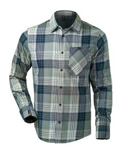 Helly Hansen - Men's Aker Flannel LS Shirt Fjord til Fjell - Green/White