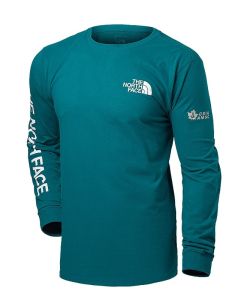 TNF – T-shirt à manches longues Hit Sleeve pour hommes - bleu marine/blanc TNF